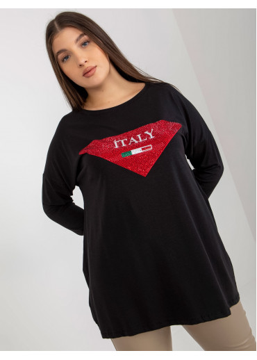 Čierne tričko Italy