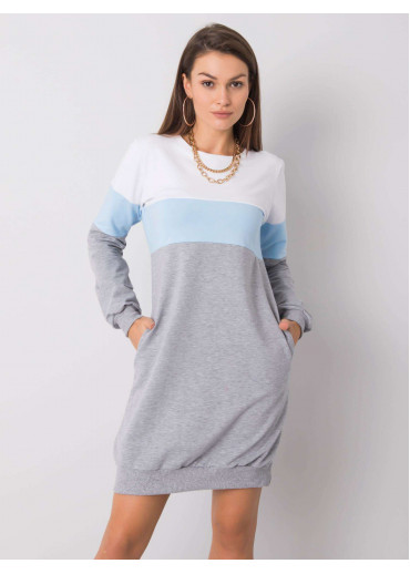 Svetlomodré mikinové šaty