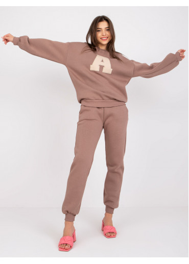 Kapučínovo hnedá tepláková súprava