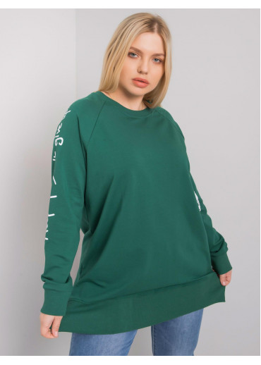 Tmavozelená one size tunika