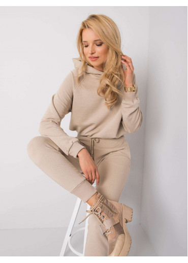 Béžovo hnedá tepláková súprava