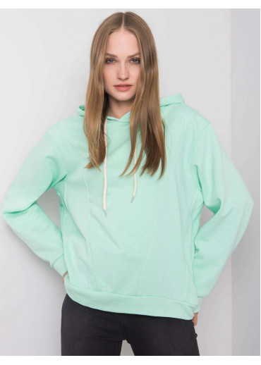 Svetlozelená mikina s kapucňou