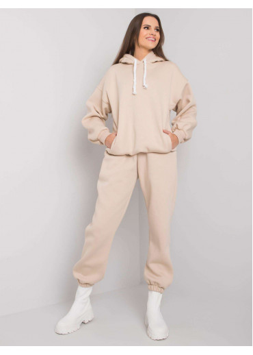 Béžovo hnedá tepláková súprava