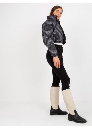 Čierna krátka bunda