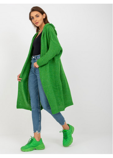 Zelený kardigán