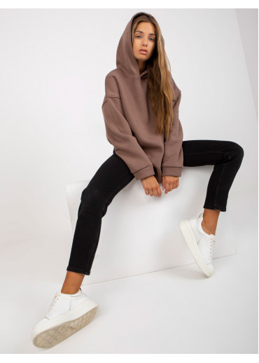 Hnedá oversize mikina
