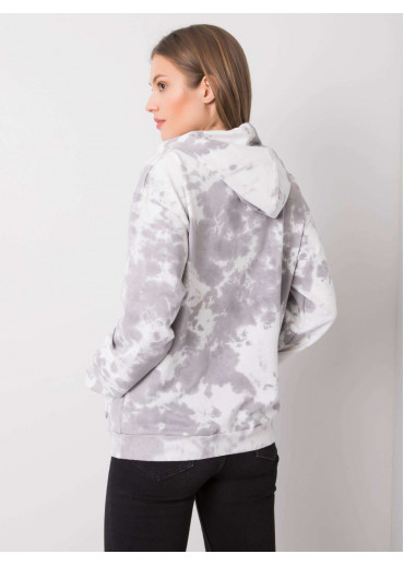 Sivá batikovaná mikina