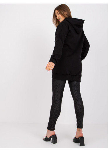 Čierny komplet mikina a legíny