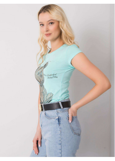 Svetlomodré bavlnené tričko