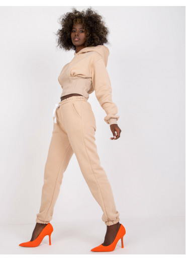 Béžovo hnedá tepláková súprava