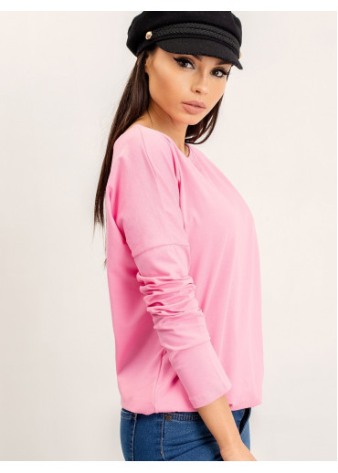 Ružové tričko s dlhým rukávom