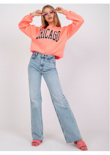 Ružová oversize mikina