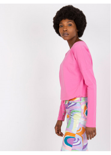 Ružové tričko s dlhým rukávom