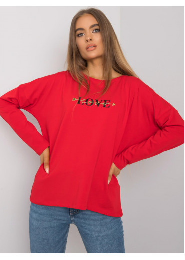 Červené tričko s potlačou