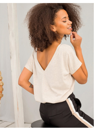 Béžovo hnedé tričko