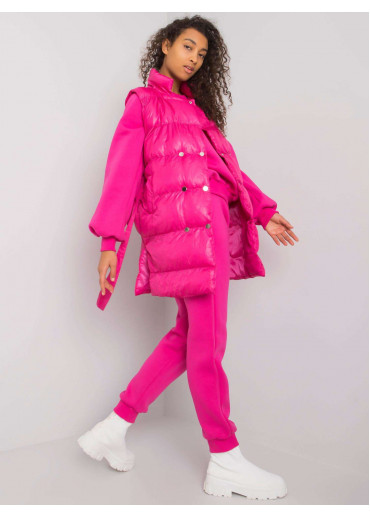 Fuchsiovo ružový teplákový komplet