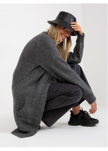 Tmavosivý kardigán