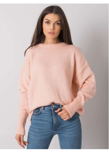 Púdrovo ružový pulóver