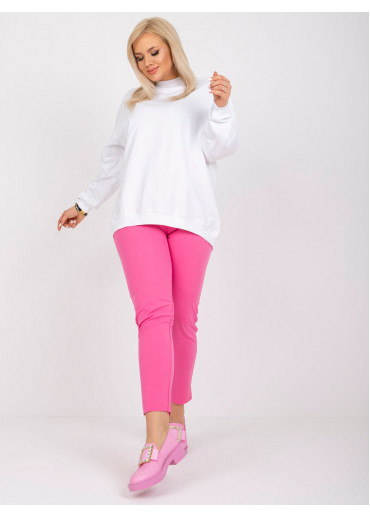 Biela bavlnená mikina