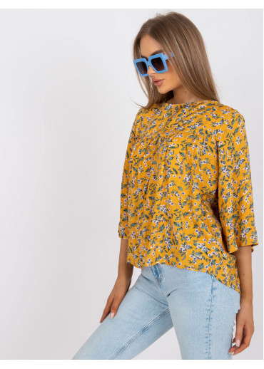Žltá kvetovaná blúzka