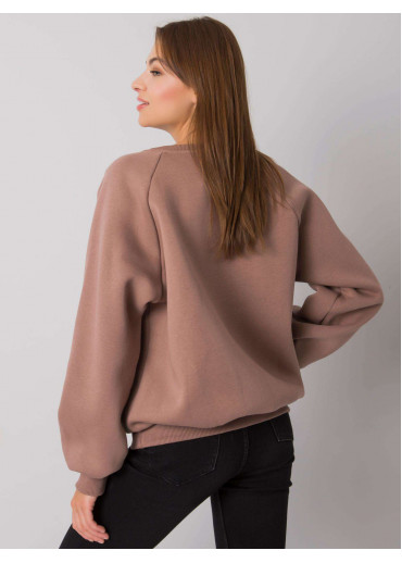 Hnedá pohodlná mikina