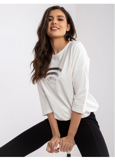 Smotanovo biele tričko s potlačou