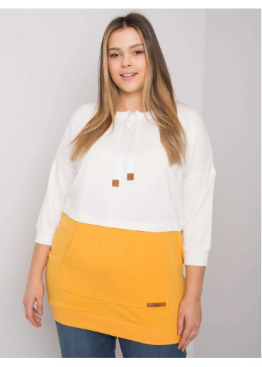 Žltá bavlnená tunika