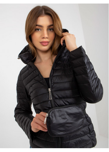 Čierna prešívaná bunda