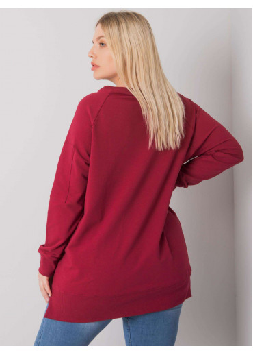 Bordovo červená one size tunika