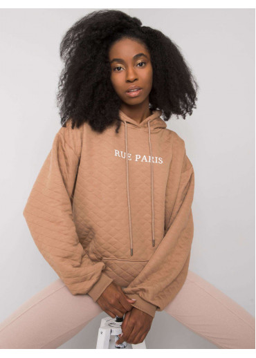 Hnedá mikina s kapucňou