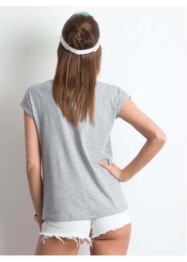 Sivé bavlnené tričko