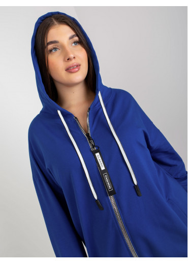 Modrá mikina s kapucňou