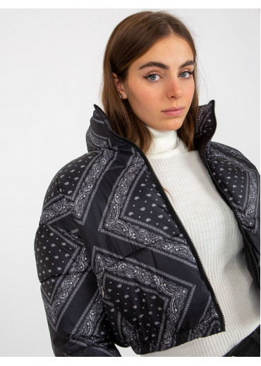 Čierna krátka bunda