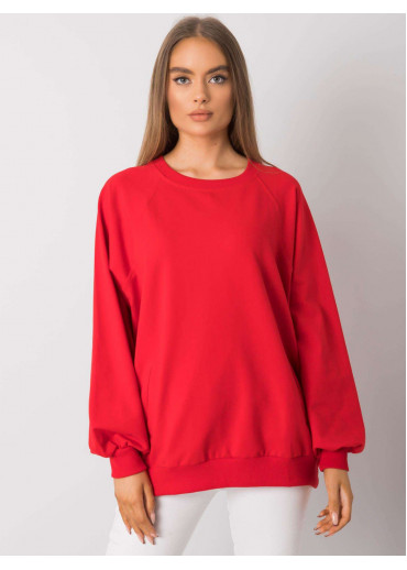 Červená basic mikina