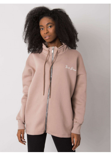 Béžovo hnedá mikina