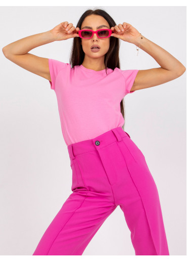 Púdrovo ružové basic tričko