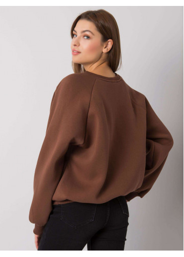 Hnedá pohodlná mikina