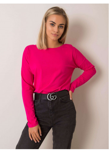 Fuchsiovo ružové tričko s dlhým rukávom