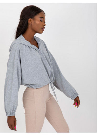 Sivá krátka mikina