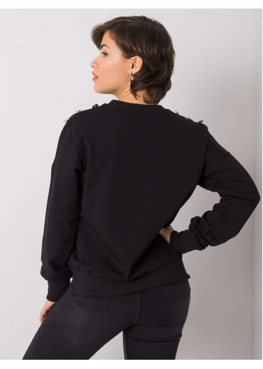 Čierna mikina s potlačou