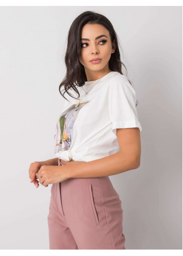 Biele bavlnené tričko