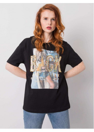 Čierne tričko s potlačou