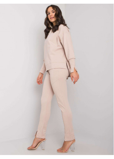 Béžovo hnedá tepláková súprava