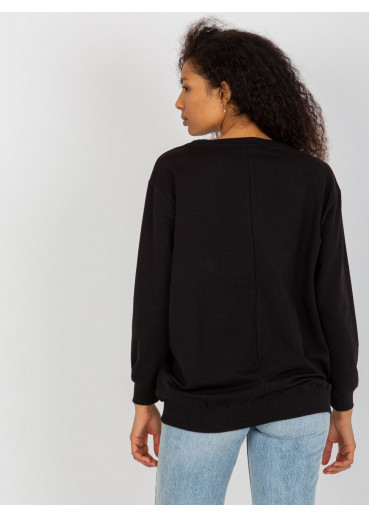 Čierna basic mikina