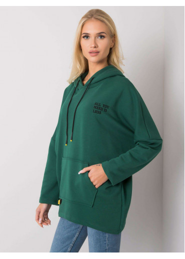 Zelená mikina s kapucňou