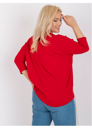 Červené tričko s potlačou