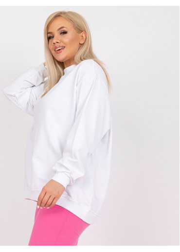Biela bavlnená mikina