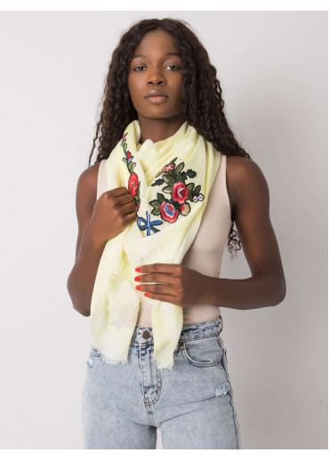 Žltá šatka s výšivkami