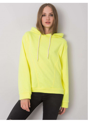 Žltá mikina s kapucňou