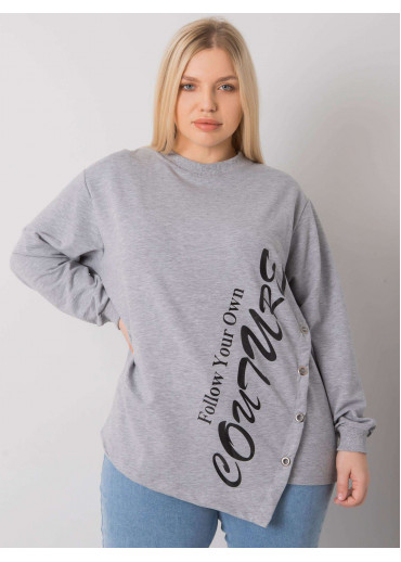 Sivé tričko s potlačou